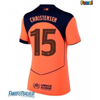 Barcelona Andreas Christensen #15 Tricou Fotbal Replică 2025-26 Femei Treilea
